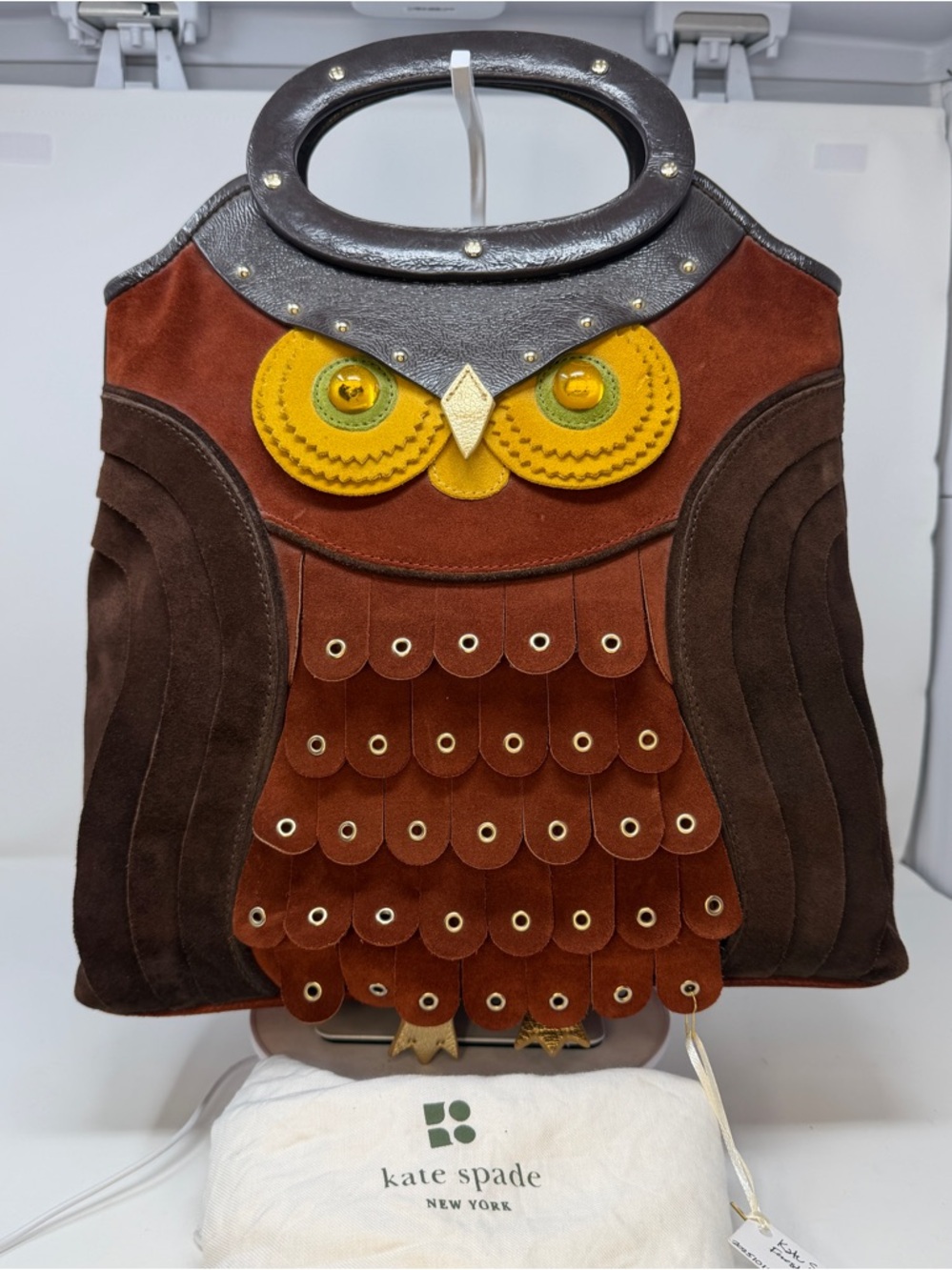 Kate Spade Rare Ida Owl Shopper Sherwood Forest Collection Fall 2009 Novelty Bag